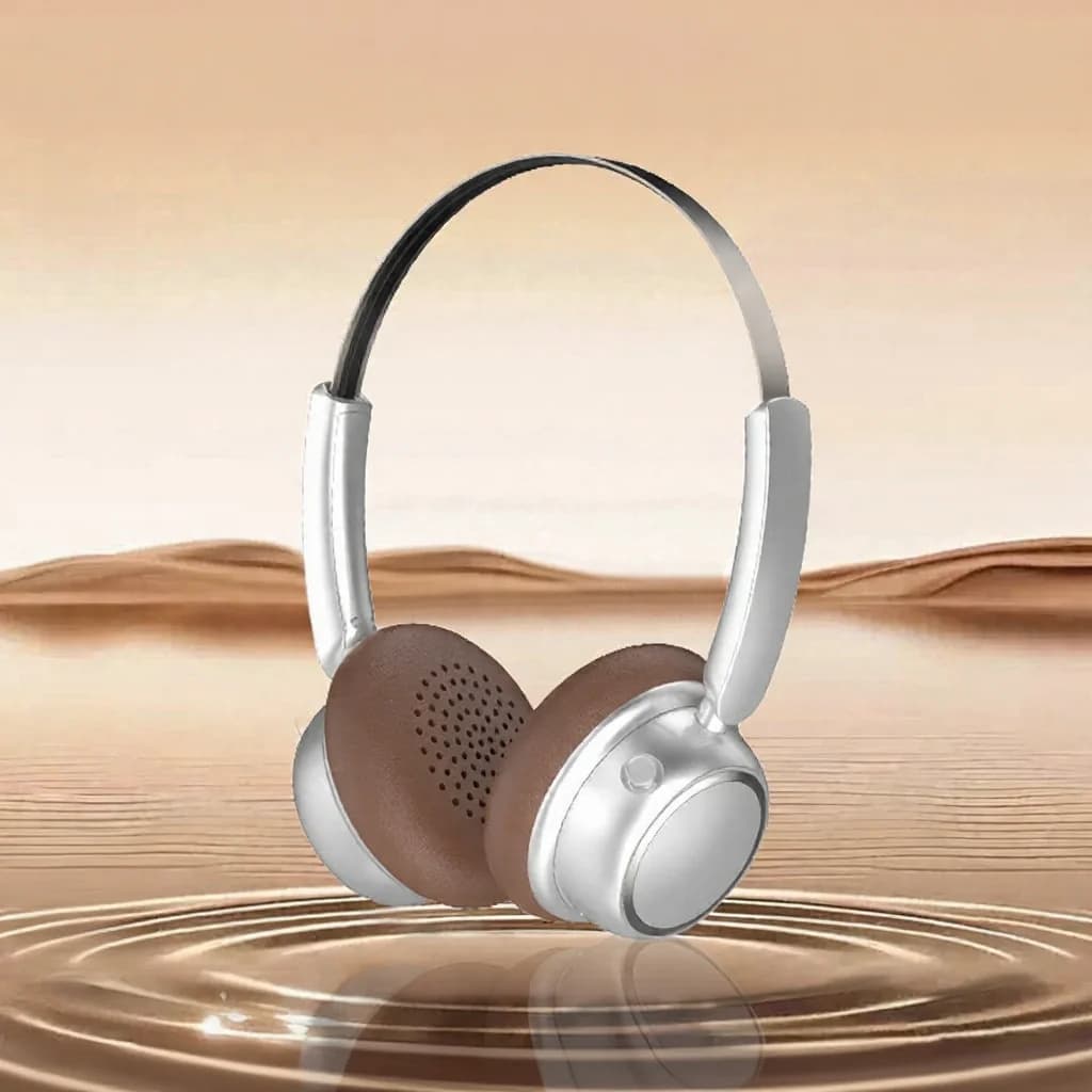 Retro bezdrôtové slúchadlá s Bluetooth, kovovým čelenkom a dlhou výdržou
