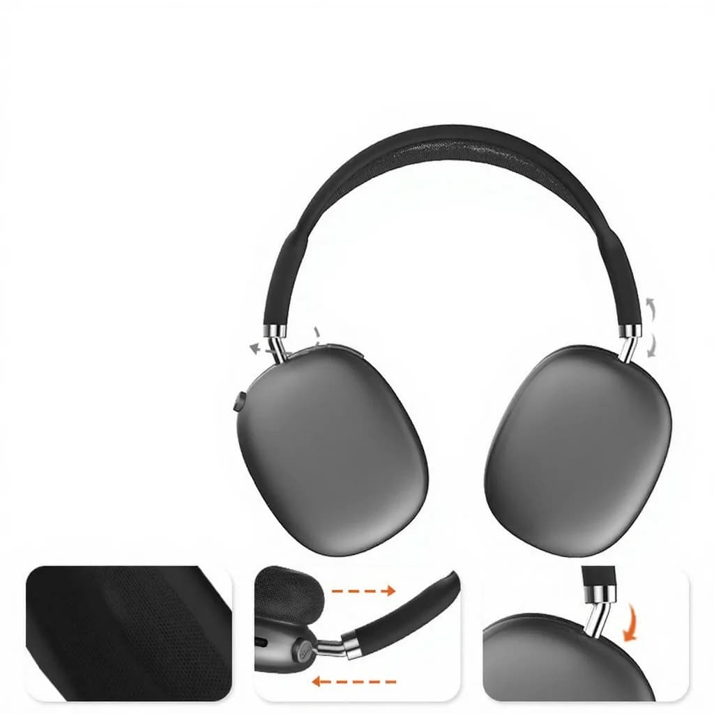 Bezdrôtové Bluetooth slúchadlá s FM rádiom a slotom na TF kartu