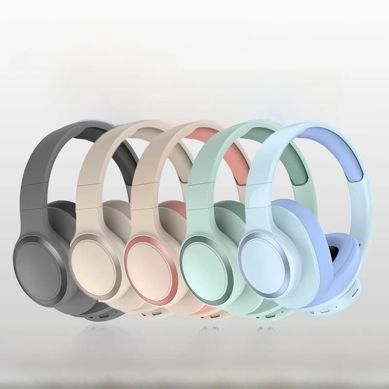 Bezdrôtové Bluetooth slúchadlá cez uši s FM rádiom a slotom na TF kartu