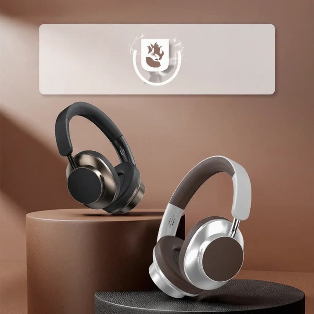 Retro bezdrôtové slúchadlá s FM rádiom a slotom na TF kartu