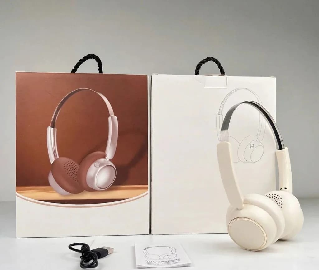 Retro bezdrôtové slúchadlá s FM rádiom a Bluetooth 5.4