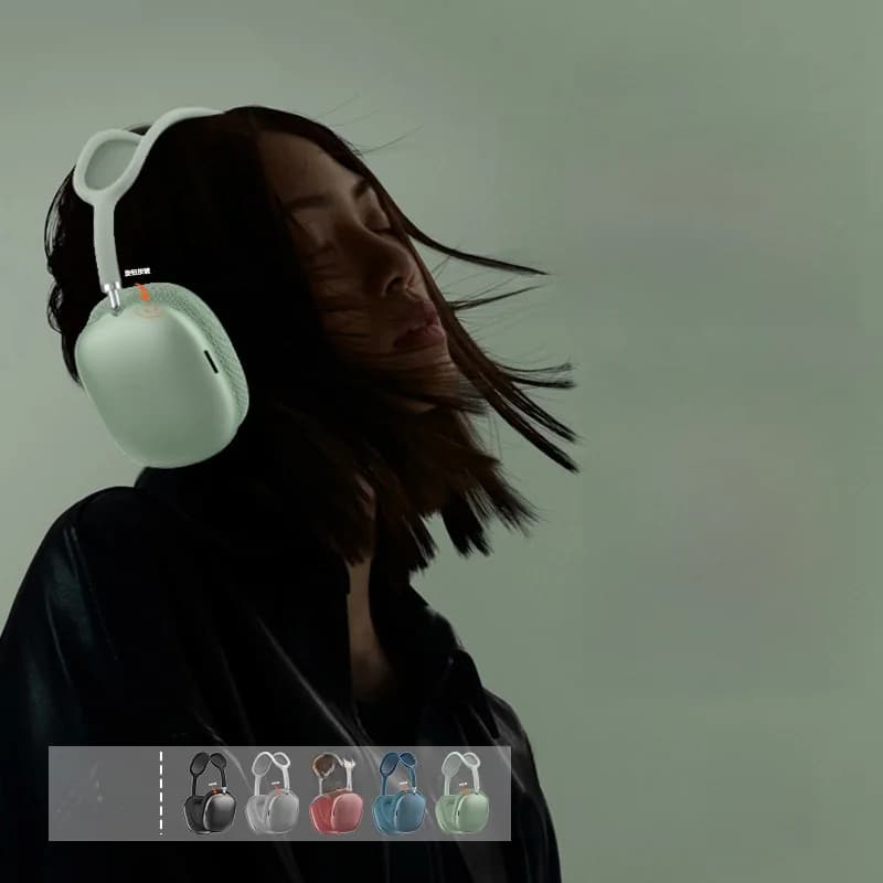 Bluetooth 5.4 náhlavné slúchadlá s otočným kolieskom a FM
