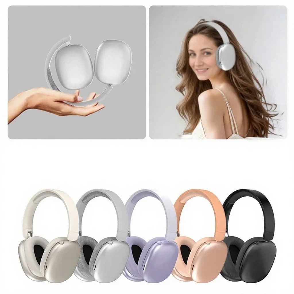Bezdrôtové Bluetooth slúchadlá cez uši s FM rádiom a slotom na TF kartu
