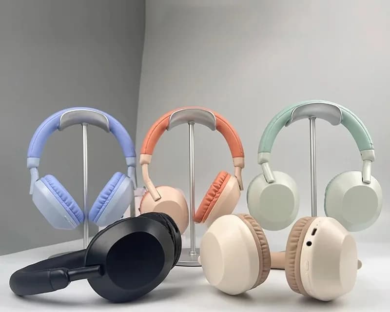 Bezdrôtové Bluetooth slúchadlá cez uši s hlbokými basmi a mikrofónom