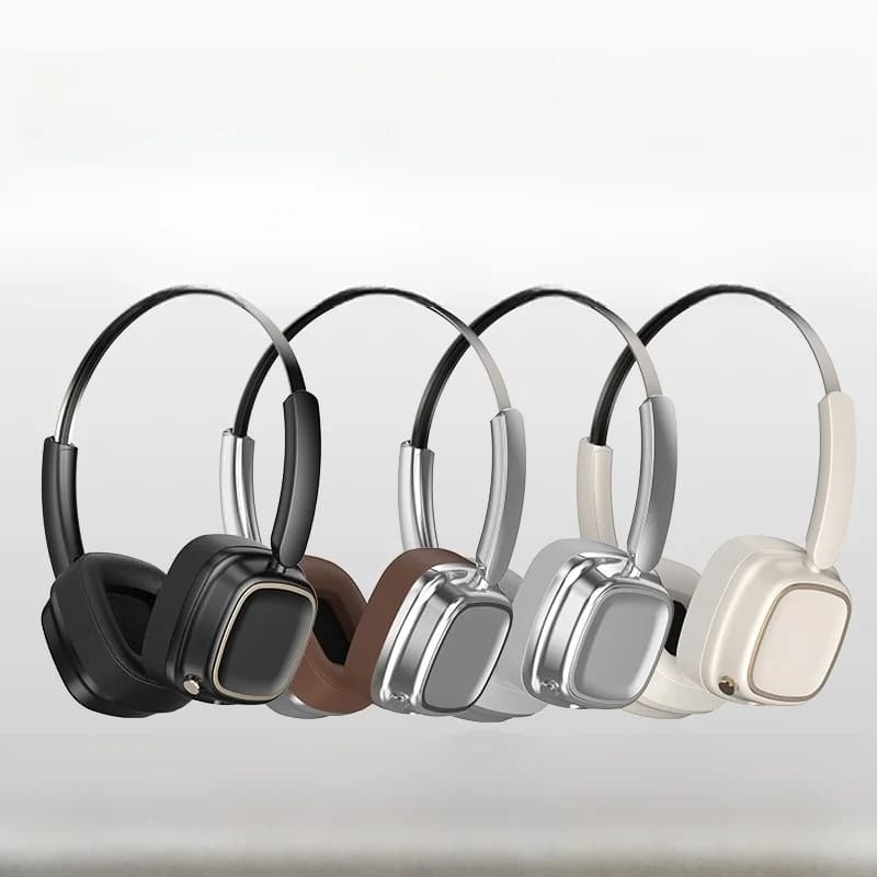 Retro Bluetooth slúchadlá cez uši, bezdrôtové 5.4 stereo hudba a hovory
