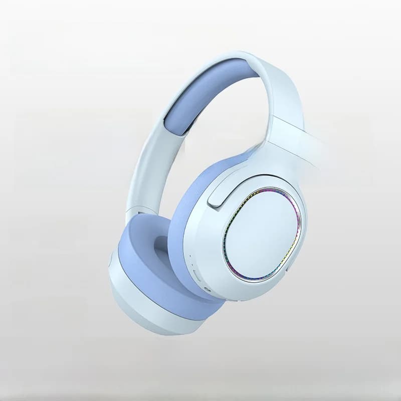 Bezdrôtové Bluetooth slúchadlá s LED svetlami a FM rádiom