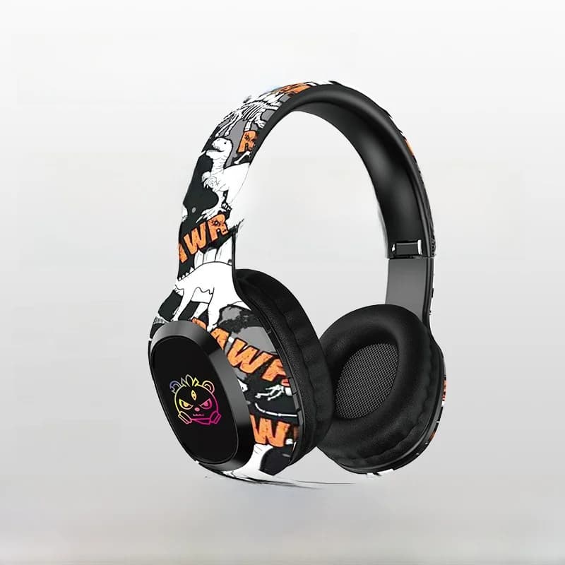 Bezdrôtové slúchadlá cez uši so slotom na TF kartu a Bluetooth