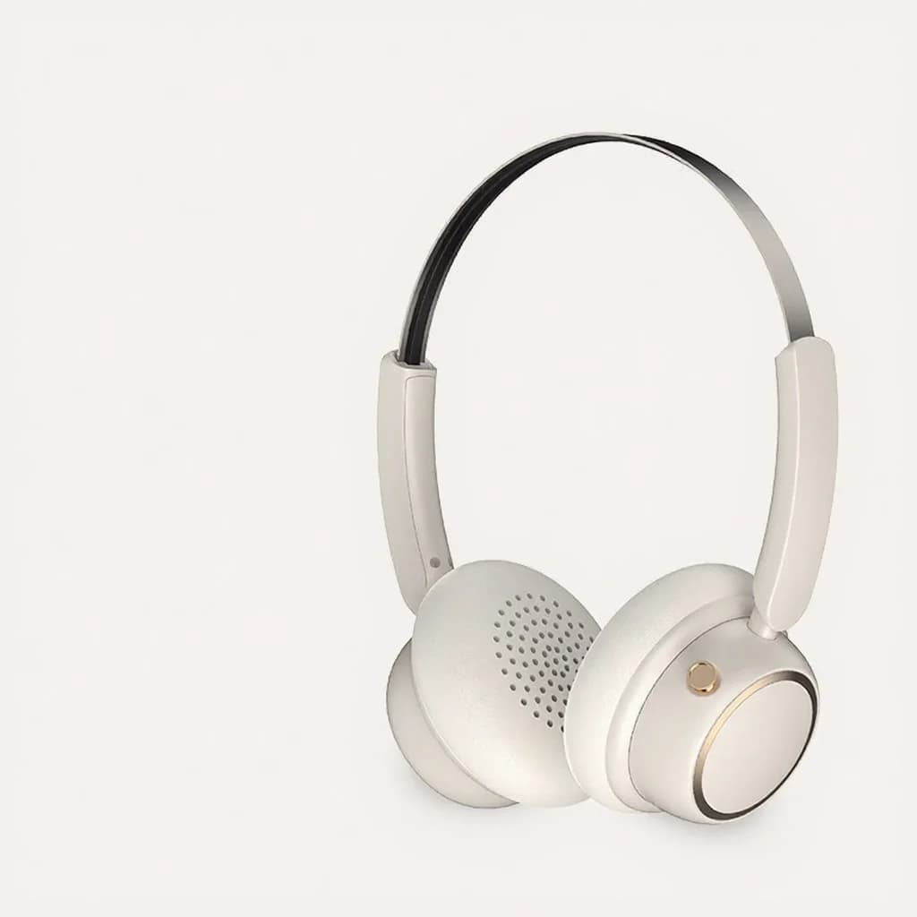 Retro bezdrôtové slúchadlá s Bluetooth, kovovým čelenkom a dlhou výdržou