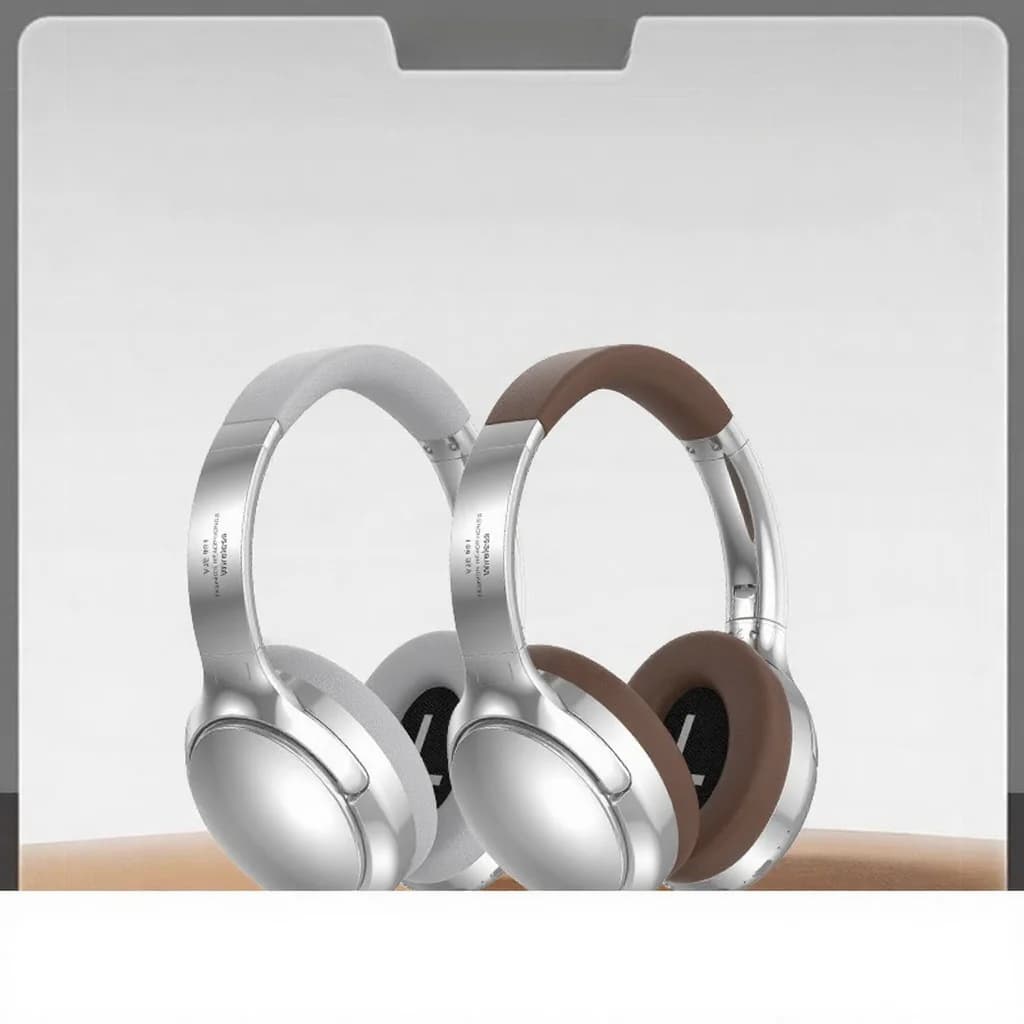 Retro Bluetooth slúchadlá cez uši s FM rádiom a káblovým režimom
