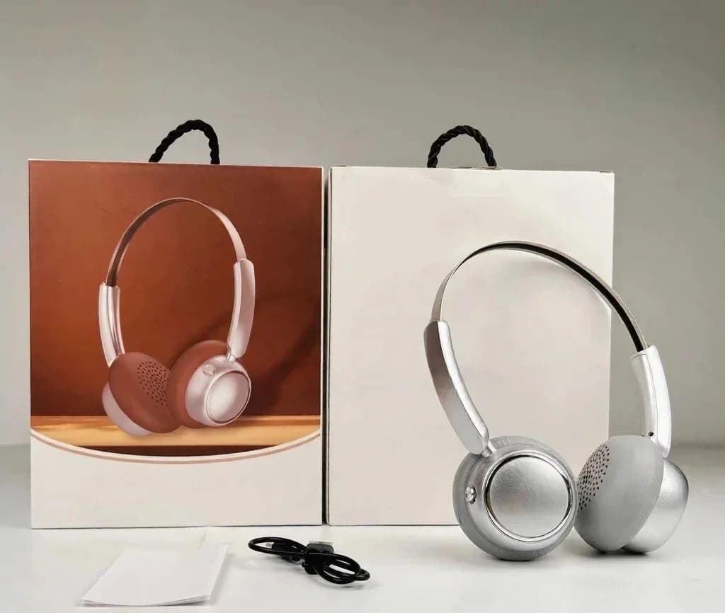 Retro bezdrôtové slúchadlá cez uši s FM rádiom a Bluetooth 5.4