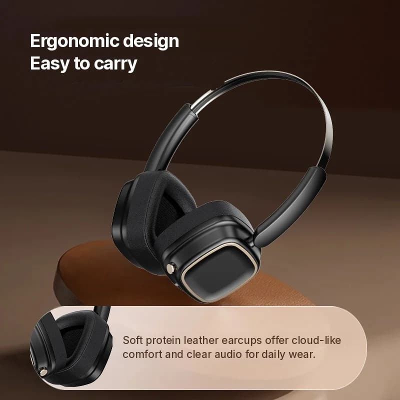 Retro bezdrôtové slúchadlá s Bluetooth 5.3 a silnými basmi