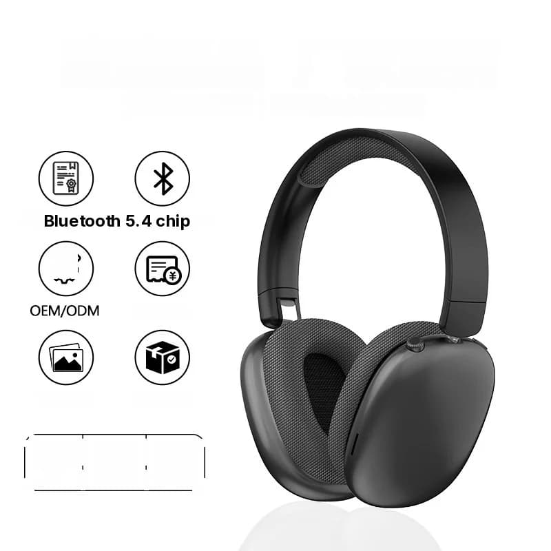 Bezdrôtové Bluetooth slúchadlá cez uši s FM rádiom a slotom na TF kartu