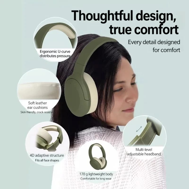 Bezdrôtové Bluetooth náhlavné slúchadlá s FM rádiom a dlhou výdržou