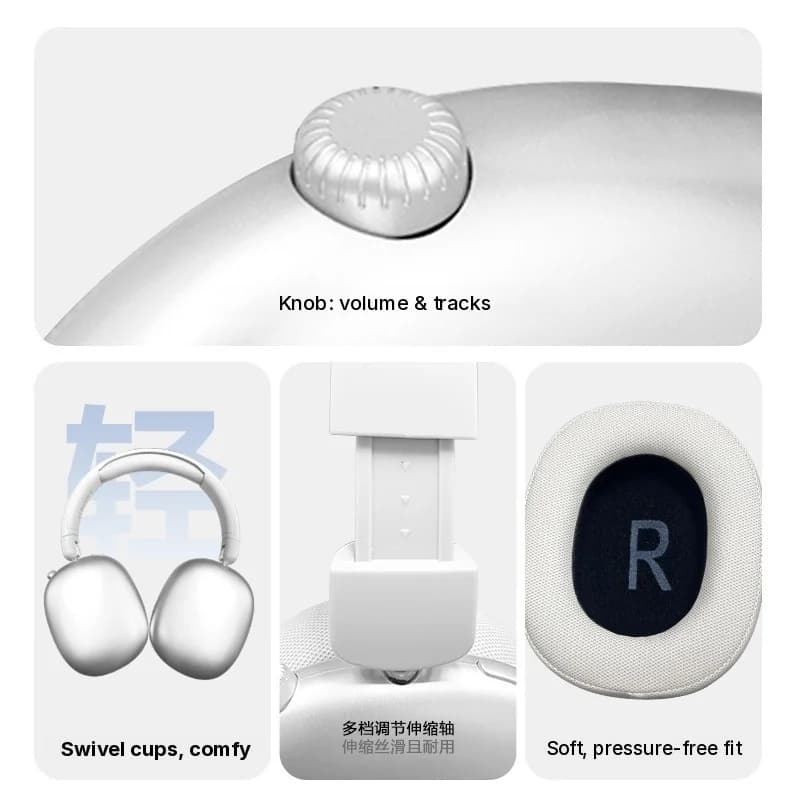 Bezdrôtové Bluetooth slúchadlá cez uši s dlhou výdržou batérie