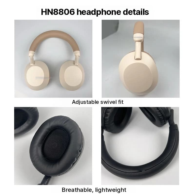 Bezdrôtové Bluetooth slúchadlá cez uši s hlbokými basmi a mikrofónom