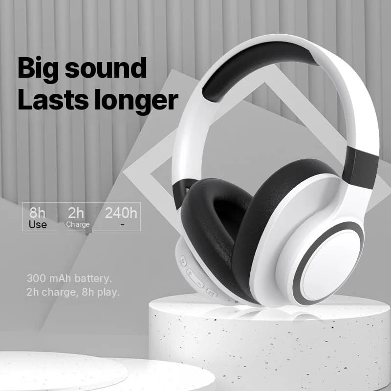 Bezdrôtové Bluetooth slúchadlá s FM rádiom a slotom na TF kartu