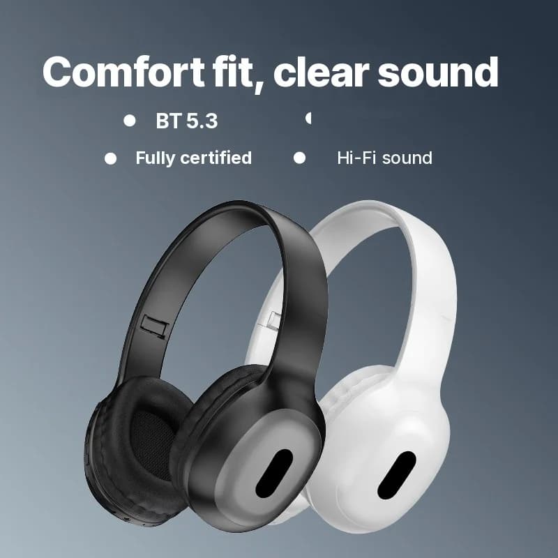 Bluetooth slúchadlá cez uši s TF kartou a AUX vstupom