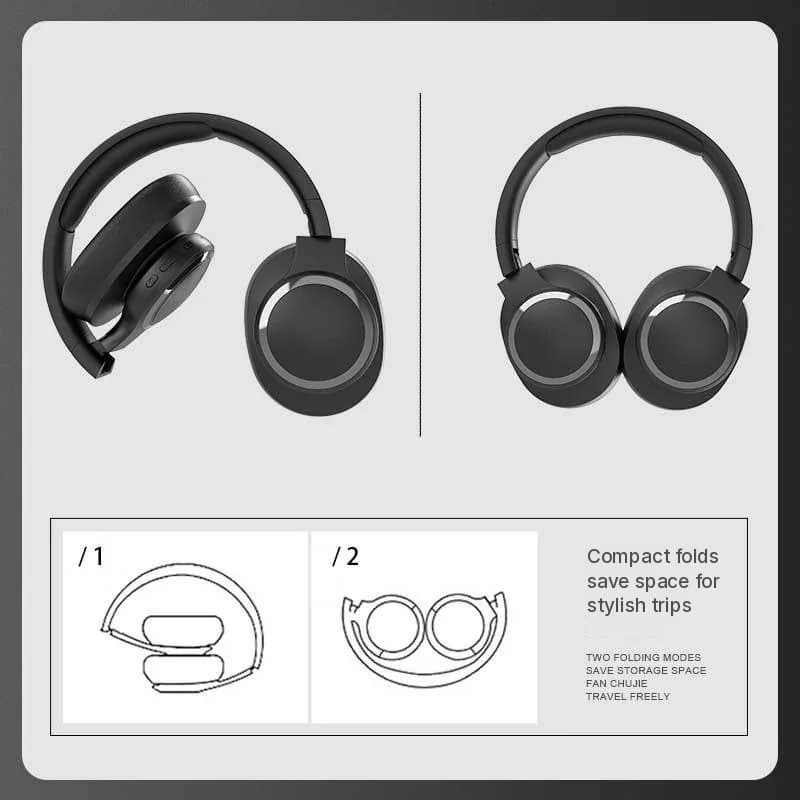 Bezdrôtové Bluetooth slúchadlá s FM rádiom a slotom na TF kartu