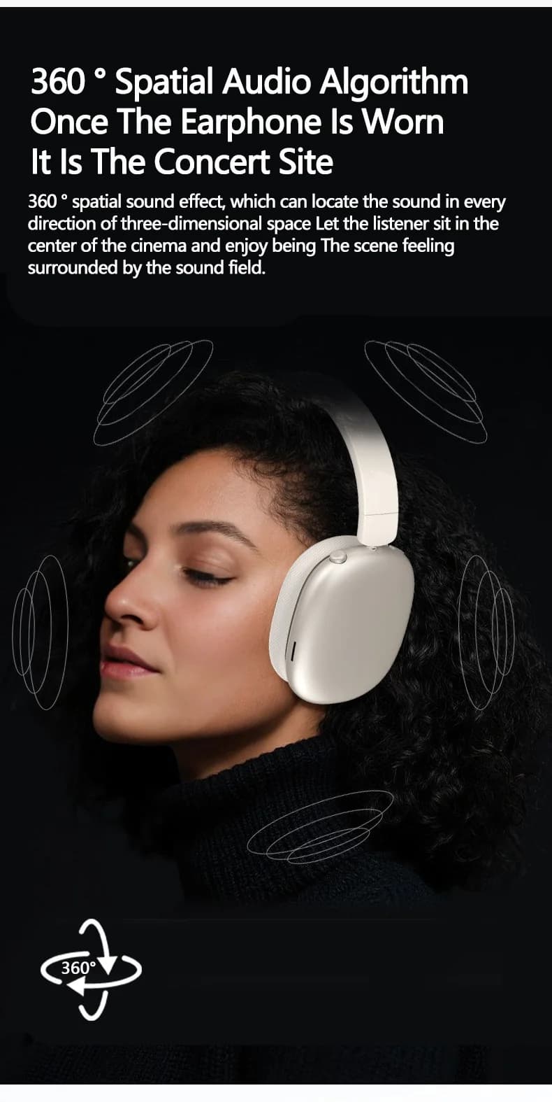 Bezdrôtové Bluetooth slúchadlá s aktívnym potlačením hluku a mikrofónom