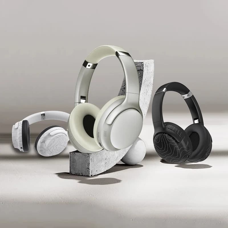 Bezdrôtové Bluetooth slúchadlá cez uši s Multi-EQ a dlhou výdržou batérie